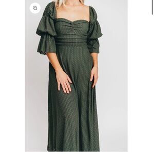 Worth Collective Corrine Tiered Sleeve Maxi Dress with Pockets